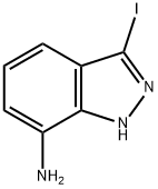7-아미노-3-요오도-1H-인다졸… 구조식 이미지