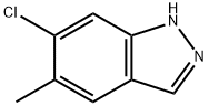 6-클로로-5-메틸-1H-인다졸 구조식 이미지