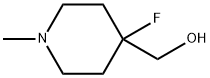 4-FLUORO-4-HYDROXYMETHYL-1-METHYLPIPERIDINE 구조식 이미지
