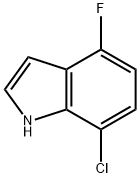 1H-인돌,7-클로로-4-플루오로- 구조식 이미지
