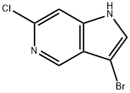 3-broMo-6-클로로-1H-피롤로[3,2-c]피리딘 구조식 이미지