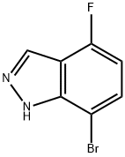 1H-Indazole, 7-broMo-4-fluoro- Structure