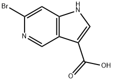 1H-Pyrrolo[3,2-c]pyridine-3-carboxylic  acid,  6-bromo- Structure