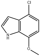 1H-Indole, 4-chloro-7-Methoxy- Structure