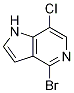 1H-Pyrrolo[3,2-c]pyridine, 4-broMo-7-chloro- Structure