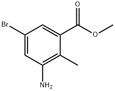 Methyl 3-AMino-5-broMo-2-Methylbenzoate 구조식 이미지