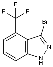 3-BROMO-4-TRIFLUOROMETHYL (1H)INDAZOLE Structure
