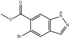 1H-인다졸-6-카르복실산,5-브로모-,메틸에스테르 구조식 이미지