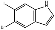 5-BROMO-6-IODOINDOLE Structure