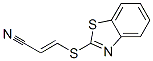 아크릴로니트릴,3-(2-벤조티아졸릴티오)-(7CI,8CI) 구조식 이미지
