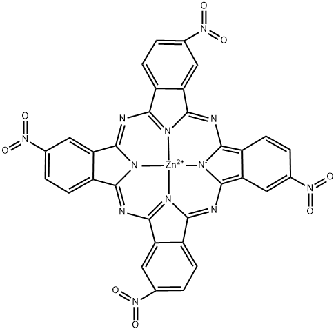 ZINC(II)TETRANITROPHTHALOCYANINE 구조식 이미지