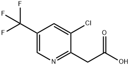3-클로로-5-(트리플루오로메틸)피리딘-2-아세트산 구조식 이미지