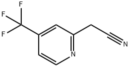 2-PYRIDINEACETONITRILE, 4-(TRIFLUOROMETHYL)- Structure