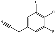 4-Chloro-3,5-difluorophenylacetonitrile Structure