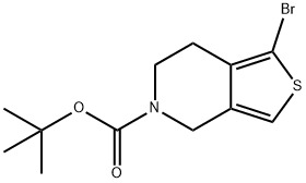 tert-butyl 1-bromo-6,7-dihydrothieno[3,4-c]pyridine-5(4H)-carboxylate
 구조식 이미지