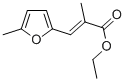 2-PROPENOICACID,2-METHYL-3-(5-METHYL-2-FURANYL)-,에틸에스테르,(2E)- 구조식 이미지