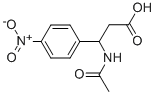 3-(ACETYLAMINO)-3-(4-NITROPHENYL)PROPANOIC ACID Structure