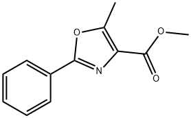 “5-메틸-2-페닐-옥사졸-4-카르복실산메틸에스테르 구조식 이미지