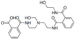 2-[[[2-[[2-[[2-[[(2-hydroxyethyl)amino]carbonyl]benzoyl]amino]ethyl](hydroxymethyl)amino]ethyl]amino]carbonyl]benzoic acid 구조식 이미지