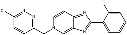 5-((6-Chloropyridazin-3-yl)Methyl)-2-(2-fluorophenyl)-5H-iMidazo[4,5-c]pyridine 구조식 이미지