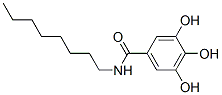 3,4,5-트리하이드록시-N-옥틸-벤즈아미드 구조식 이미지