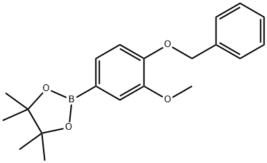 4-Benzyloxy-3-methoxyphenylboronic acid, pinacol ester Structure