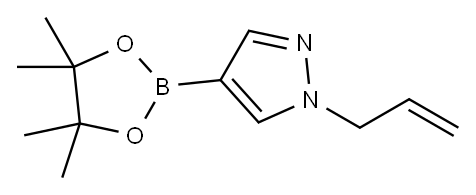 1-(2-Propen-1-yl)-4-(4,4,5,5-tetraMethyl-1,3,2-dioxaborolan-2-yl)-1H-pyrazole 구조식 이미지
