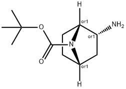 (1R,2R,4S)-rel-2-AMino-7-Boc-7-Azabicyclo[2.2.1]heptane 구조식 이미지