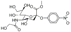 2-O-(p-Nitrophenyl)-α-D-N-glycolylneuraminic Acid Methyl Ester Structure