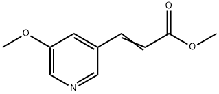 Methyl 3-(5-methoxypyridin-3-yl)acrylate 구조식 이미지