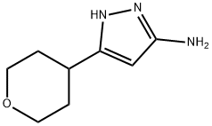 5-(tetrahydro-2H-pyran-4-yl)-1H-pyrazol-3-aMine Structure