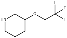 Piperidine, 3-(2,2,2-trifluoroethoxy)- Structure