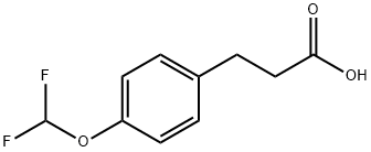 3-[4-(Difluoromethoxy)phenyl]propionicacid Structure