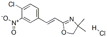 2-[(E)-2-(4-chloro-3-nitro-phenyl)ethenyl]-4,4-dimethyl-5H-1,3-oxazole hydrochloride 구조식 이미지