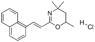 4,4,6-trimethyl-2-[(E)-2-naphthalen-1-ylethenyl]-5,6-dihydro-1,3-oxazi ne hydrochloride 구조식 이미지