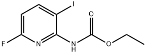 에틸6-플루오로-3-요오도피리딘-2-일카바메이트 구조식 이미지