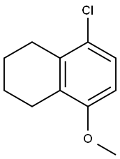 5-클로로-8-메톡시-1,2,3,4-테트라하이드로나프탈렌 구조식 이미지