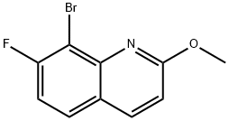 8-브로모-7-플루오로-2-메톡시퀴놀린 구조식 이미지