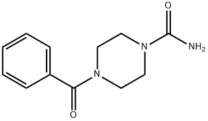 4-BENZOYL-PIPERAZINE-1-CARBOXYLIC ACID AMIDE Structure