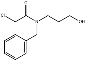 Acetamide, 2-chloro-N-(3-hydroxypropyl)-N-(phenylmethyl)- Structure