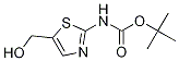 CarbaMic acid, N-[5-(hydroxyMethyl)-2-thiazolyl]-, 1,1-diMethylethyl ester Structure