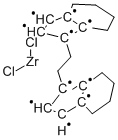 rac-Ethylenebis(4,5,6,7-tetrahydro-1-indenyl)]zirconium dichloride Structure