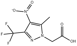 [5-Methyl-4-nitro-3-(trifluoromethyl)-1H-pyrazol-1-yl]acetic acid Structure