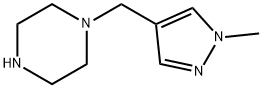 1-[(1-methyl-1H-pyrazol-4-yl)methyl]piperazine(SALTDATA: FREE) 구조식 이미지