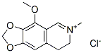 7,8-dihydro-4-methoxy-6-methyl-1,3-dioxolo[4,5-g]isoquinolinium chloride 구조식 이미지