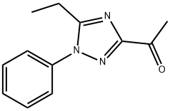 3-아세틸-5-에틸-1-페닐-1,2,4-트리아졸 구조식 이미지