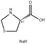 sodium (R)-thiazolidine-4-carboxylate Structure