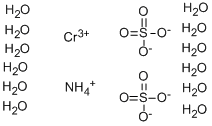 AMMONIUM CHROMIUM(III) SULFATE 12-WATER 구조식 이미지