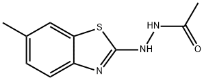 아세트산,2-(6-메틸-2-벤조티아졸릴)히드라지드(9CI) 구조식 이미지