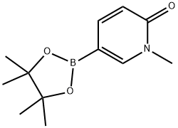 2(1H)-PYRIDINONE, 1-METHYL-5-(4,4,5,5-TETRAMETHYL-1,3,2-DIOXABOROLAN-2-YL)- 구조식 이미지